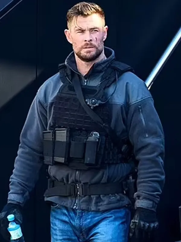 Chris Hemsworth Extraction 2 Grey Jacket