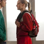 Glee Cheerios Cheerleading Red and White Varsity Bomber Jacket