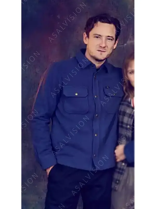 Lewis Pullman The Starling Girl 2023 Owen Taylor Blue Jacket