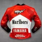 MOTOGP Max Biaggi Malbro Yamaha Biker Leather Jacket