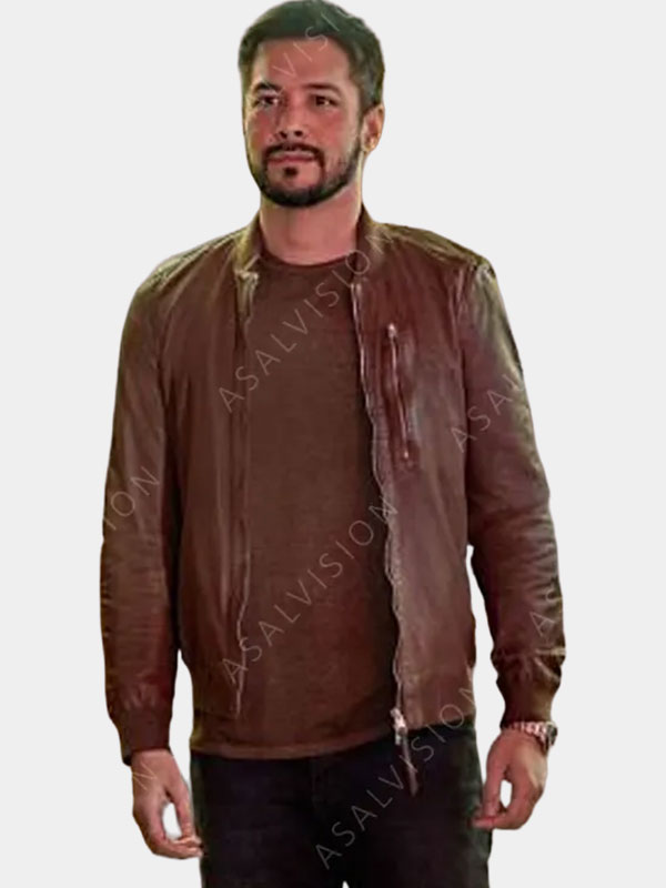 Marco Grazzini Hearts In The Game Brown Leather Jacket