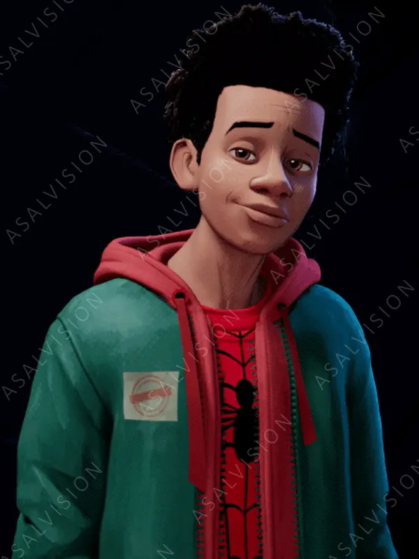 Miles Morales Spider-Man Across the Spider-Verse Shameik Moore Green Jacket