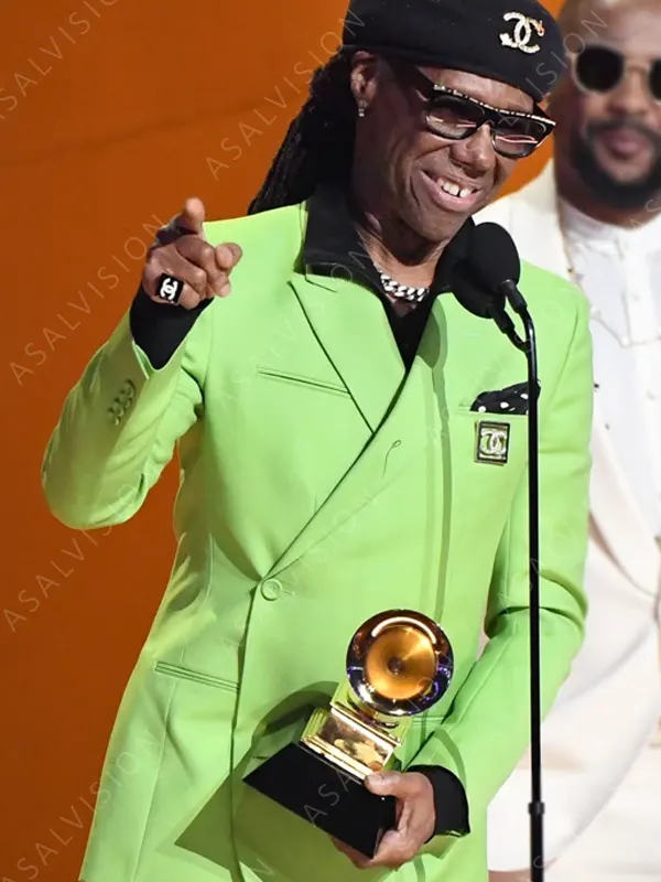 Nile Rodgers Grammys 2023 Green Blazer