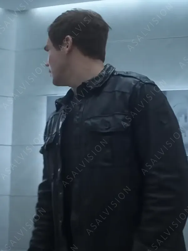 Owen Browning The Out-Laws 2023 Adam DeVine Black Leather Jacket