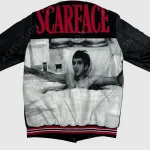 Scarface The World Is Yours Black And Red Varsity Bomber Letterman Jacket