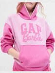 Barbie Logo Gap X Pink Pullover Hoodie