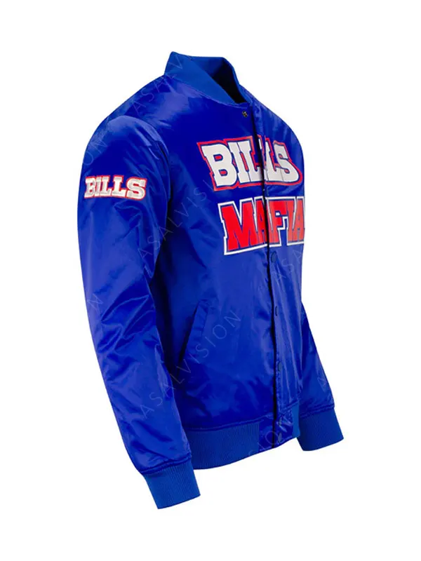Bills Mafia Blue Bomber Varsity Jacket