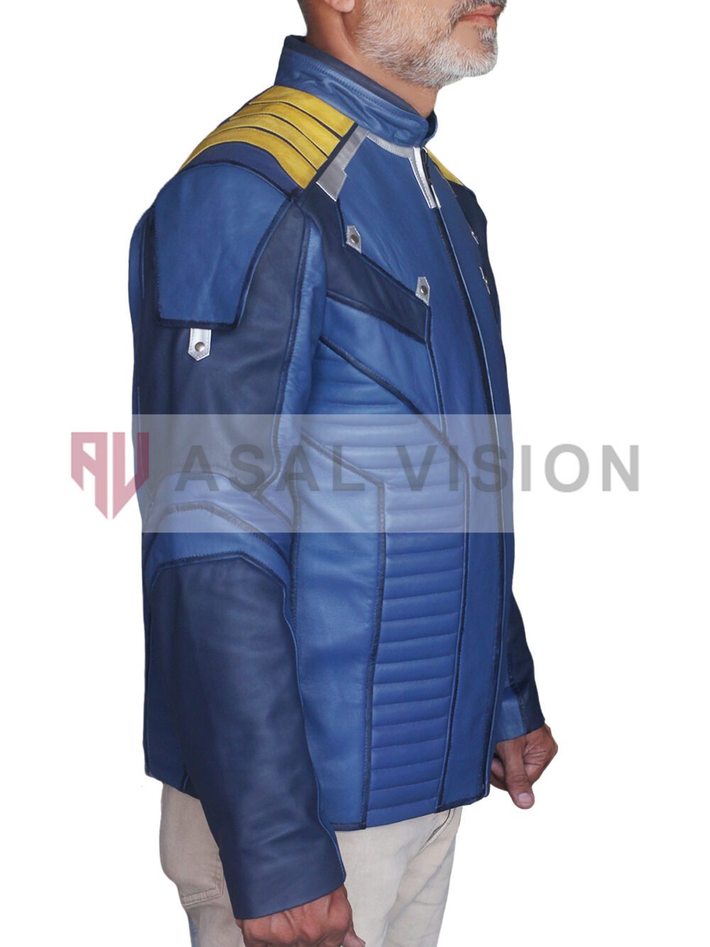 Captain James T. Kirk Star Trek Beyond Chris Pine Blue Uniform Leather Jacket