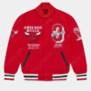 Chicago Bulls OVO Red Varsity Jacket