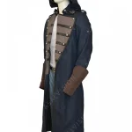 Game Assassins Creed Unity Arno Dorian Costume Long Trench Coat With Hood
