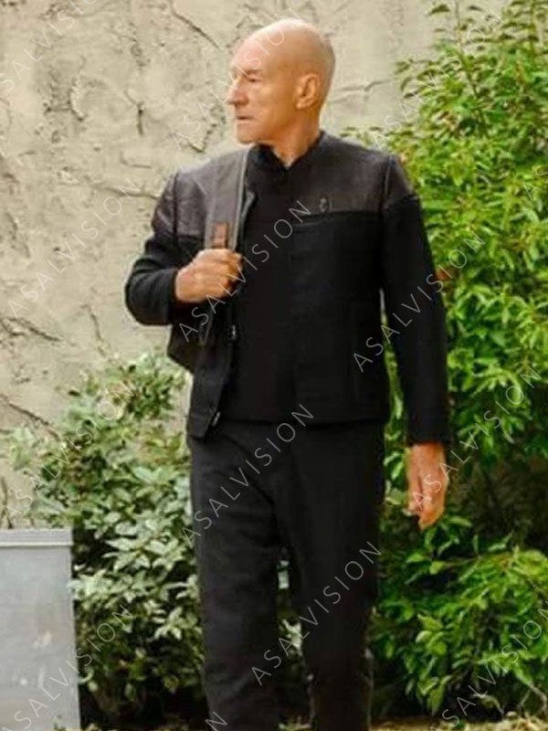 Jean-Luc Star Trek Picard Patrick Stewart Black Jacket