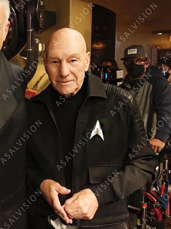 Star Trek Picard Jean Luc Picard Patrick Stewart Black Jacket