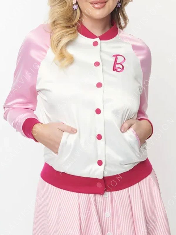 Barbie X Vintage Pink Bomber Jacket