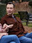 Carlo Marks Movie The Blessing Bracelet2023 Brown Suede Leather Jacket
