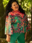 Michelle Buteau Survival Of The Thickest 2023 Mavis Beaumont Printed Track Jacket