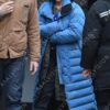 Emilia Clarke Blue Coat