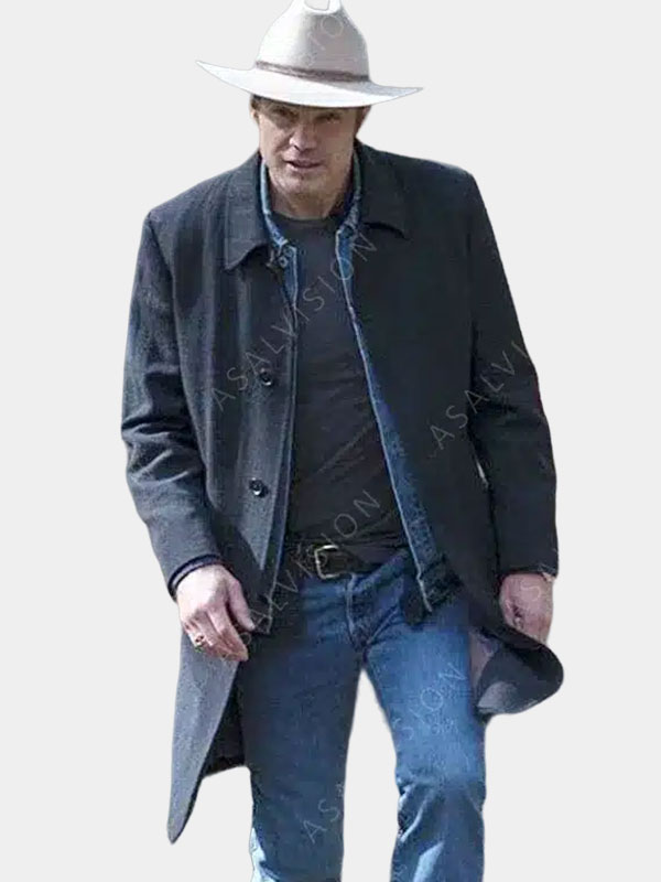 Justified Raylan Givens Trench Wool Coat