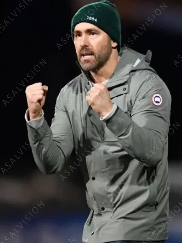 Ryan Reynolds Wrexham FC Canada Goose Green Jacket