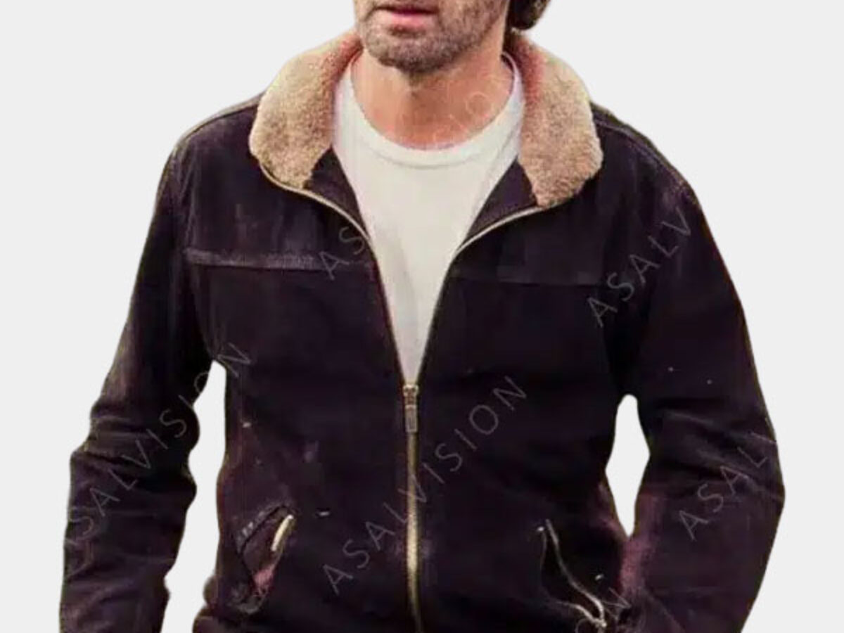 The Walking Dead Rick Grimes Brown Suede Jacket