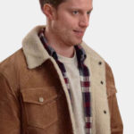 Tan Brown Jonathan Keltz Christmas By Design 2023 Suede Leather Jacket