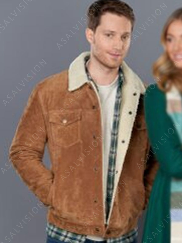 Spencer Christmas By Design 2023 Jonathan Keltz Brown Suede Leather Jacket