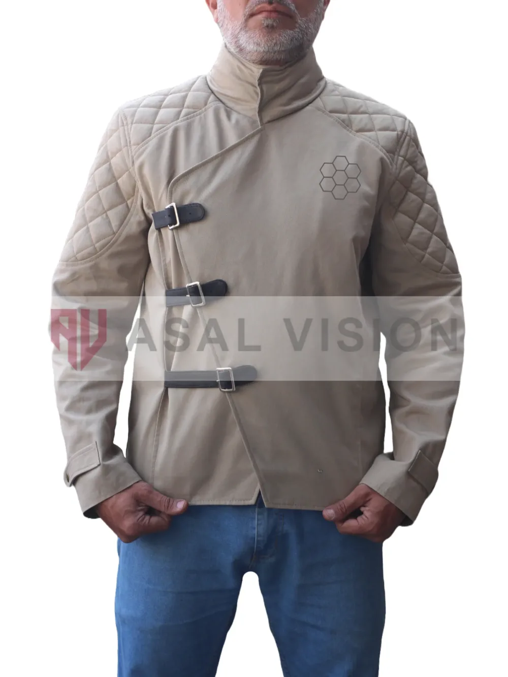Jason Statham The Beekeeper 2024 Mr Clay Quilted Belted Jacket