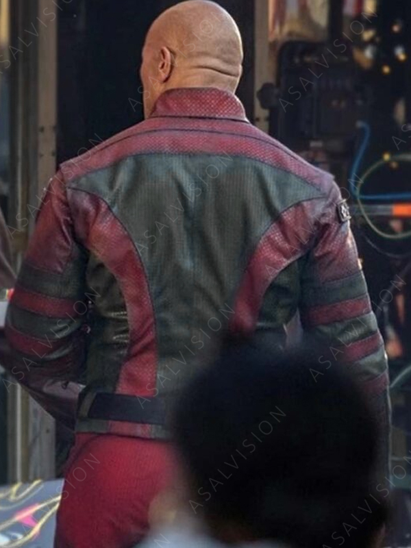 Dwayne Johnson Movie Red One 2024 Callum Drift Leather Costume Jacket