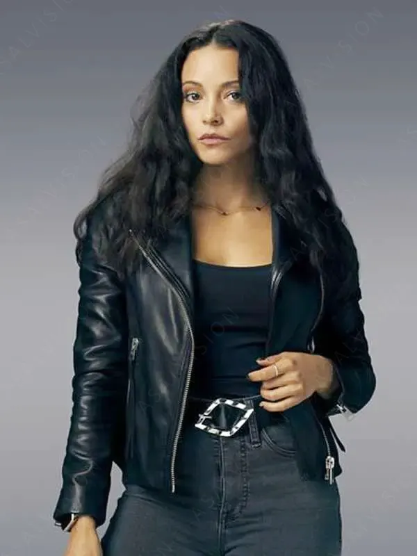 Found Season 1 Gabrielle Walsh Black Leather Jacket