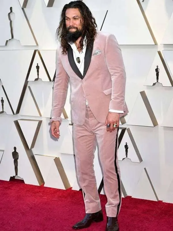 Jason Momoa Oscar Pink Suit