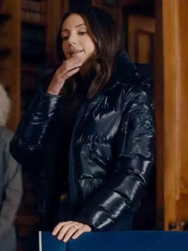 Maya Stern Fool Me Once S01 Michelle Keegan Hooded Black Puffer Jacket