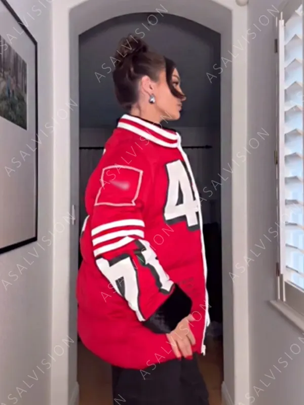 NFL San Francisco SF 49ers Kristin Juszczyk Puffer Coat Jacket