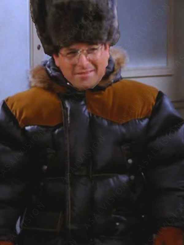 Black Puffer Hooded George Costanza Seinfeld The Jacket