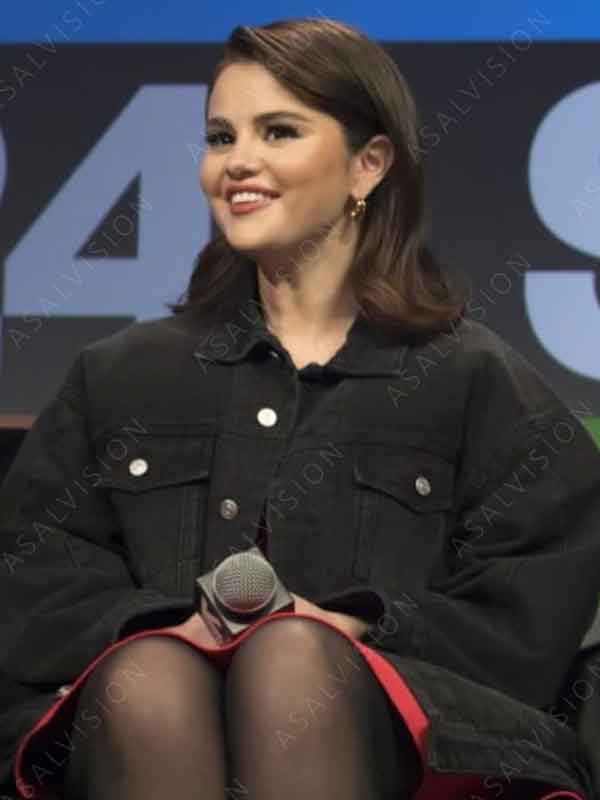 Festival 2024 Selena Gomez Black Denim Jacket