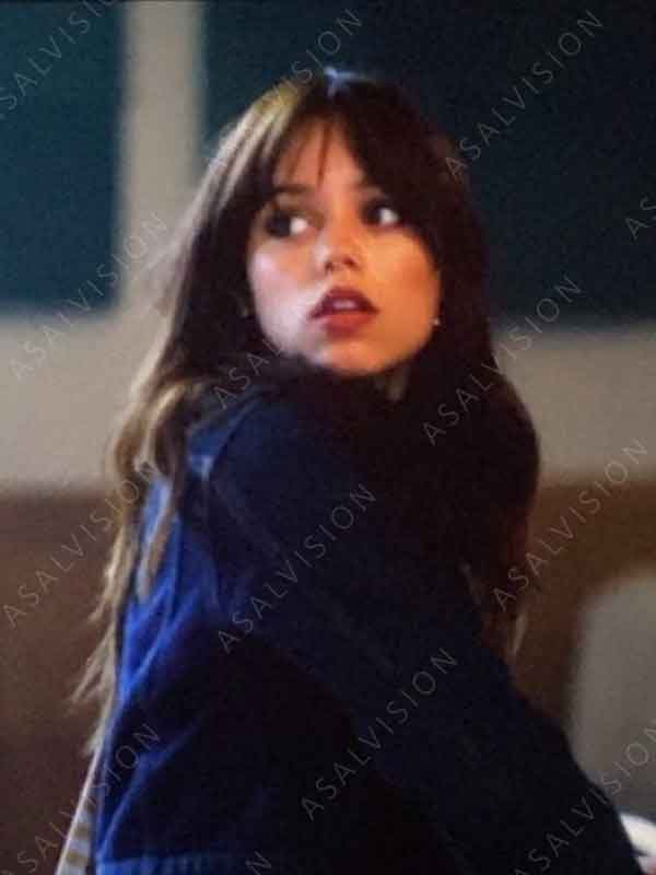 Jenna Ortega Movie Miller’s Girl 2024 Cairo Sweet Cropped Denim Jacket