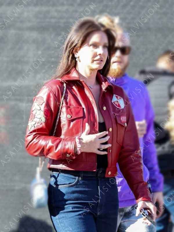 Super Bowl Lana Del Rey Leather Jacket
