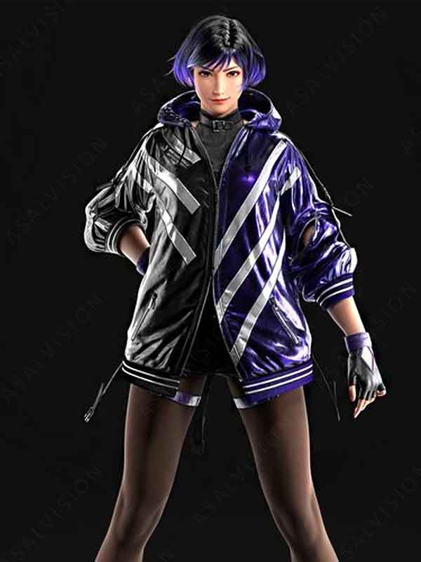 Tekken 8 Reina Mishima Purple And Black Jacket