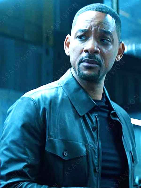 Will Smith Movie Bad Boys Mike Lowrey Black Leather Jacket