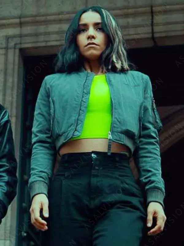 Furies Lyna Cropped Bomber Jacket